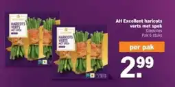 Albert Heijn AH Excellent haricots verts met spek aanbieding