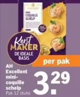 Albert Heijn AH Excellent mini coquille schelp aanbieding