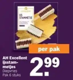 Albert Heijn AH Excellent ijsstam metjes aanbieding