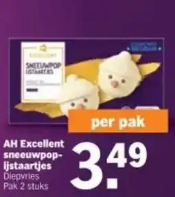 Albert Heijn AH Excellent sneeuwpop ijstaartjes aanbieding