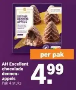 Albert Heijn AH Excellent chocolade dennen appels aanbieding
