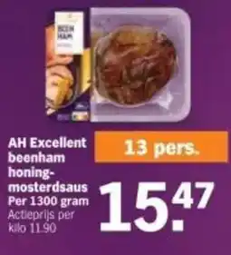 Albert Heijn AH Excellent beenham honing mosterdsaus aanbieding