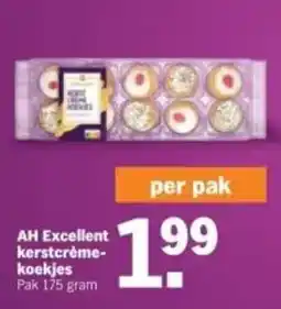 Albert Heijn AH Excellent kerstcrème koekjes aanbieding