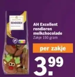 Albert Heijn AH Excellent rendieren melkchocolade aanbieding