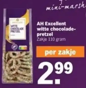 Albert Heijn AH Excellent witte chocolade pretzel aanbieding