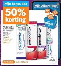Albert Heijn Alle Sensodyne of Paradontax aanbieding