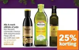 Albert Heijn Alle A merk olijfolie of azijn aanbieding