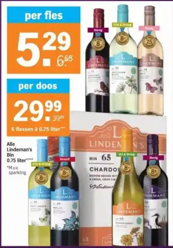 Albert Heijn Alle Lindeman's Bin aanbieding