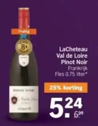 Albert Heijn LaCheteau Val de Loire Pinot Noir aanbieding