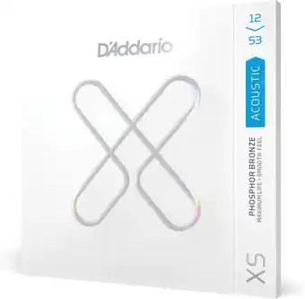 Amazon D'Addario XS akoestische gitaarsnaren, fosforbrons, licht, 12-53 aanbieding