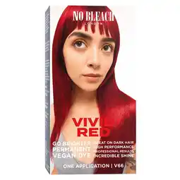 Kruidvat No Bleach London Vivid Red Permanent Vegan Dye Kit aanbieding