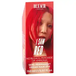 Kruidvat Bleach London I Saw Red Semi-Permanente Vegan Haarverf aanbieding