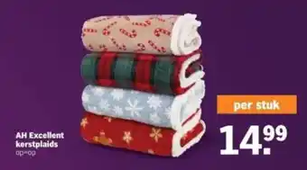 Albert Heijn AH Excellent kerstplaids aanbieding