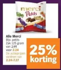 Albert Heijn Alle Merci aanbieding