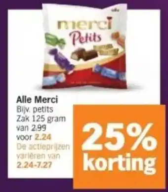Albert Heijn Alle Merci aanbieding