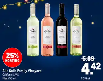 Makro Alle Gallo Family Vineyard aanbieding