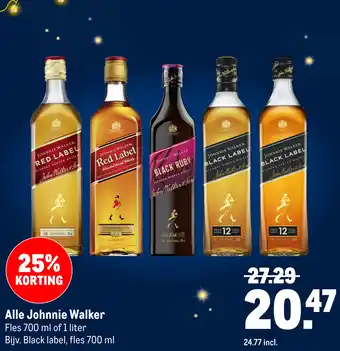 Makro Alle Johnnie Walker aanbieding
