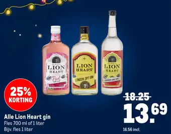 Makro Alle Lion Heart gin aanbieding