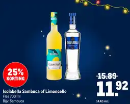 Makro Isolabella Sambuca of Limoncello aanbieding