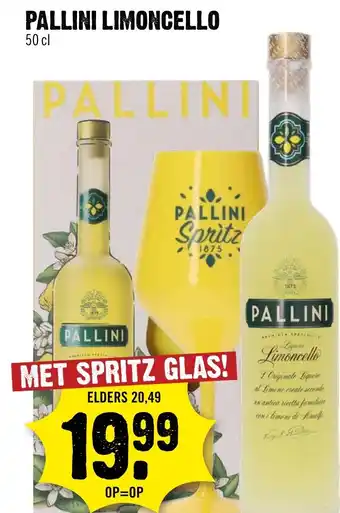 Dirck 3 Pallini limoncello aanbieding