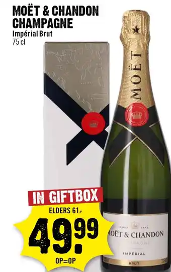 Dirck 3 Moët & chandon champagne aanbieding