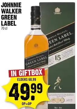 Dirck 3 Johnnie Walker green label aanbieding