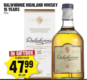 Dirck 3 Dalwhinnie highland whisky aanbieding
