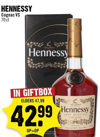 Dirck 3 Hennessy Cognac VS aanbieding