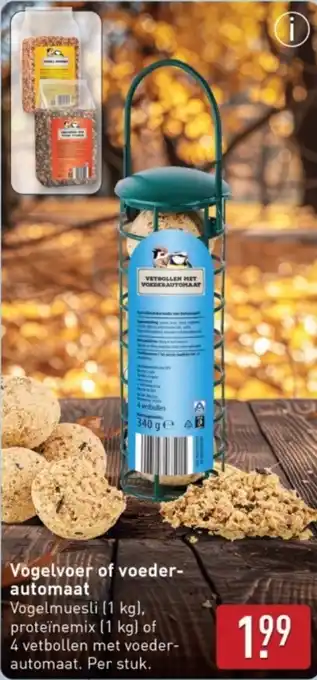 ALDI Vogelvoer of voeder automaat aanbieding