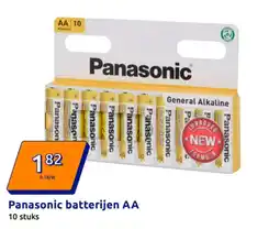 Action Panasonic batterijen AA aanbieding