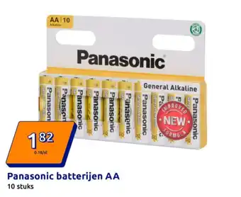 Action Panasonic batterijen AA aanbieding