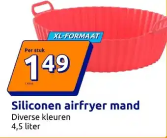 Action Siliconen airfryer mand aanbieding