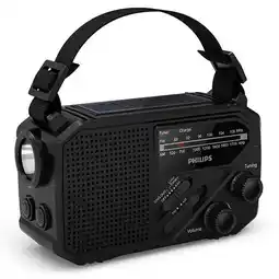 ANWB Philips TAR1609 Noodradio FM/AM-radio Zwart aanbieding