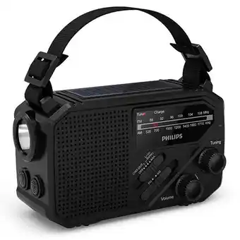 ANWB Philips TAR1609 Noodradio FM/AM-radio Zwart aanbieding