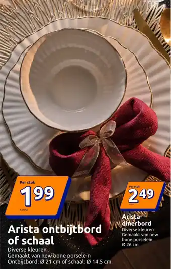 Action Arista ontbijtbord of schaal aanbieding