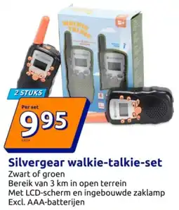Action Silvergear walkie-talkie-set aanbieding