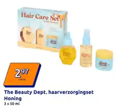 Action The Beauty Dept. haarverzorgingset Honing aanbieding