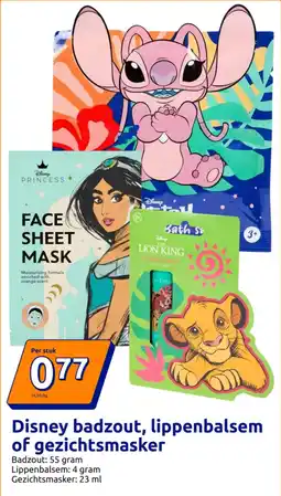 Action Disney badzout, lippenbalsem of gezichtsmasker aanbieding