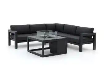 Kees Smit Bellagio Campazzo/Cosi 100cm hoek loungeset met vuurtafel 4-delig aanbieding