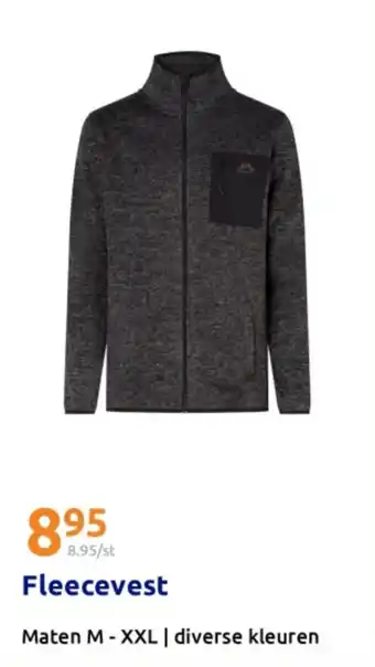 Action Fleecevest aanbieding