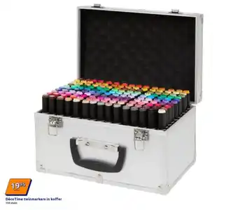 Action Déco Time twinmarkers in koffer aanbieding