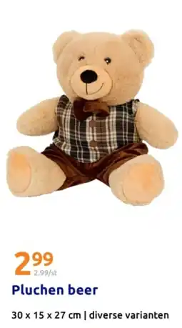 Action Pluchen beer aanbieding