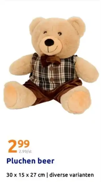 Action Pluchen beer aanbieding