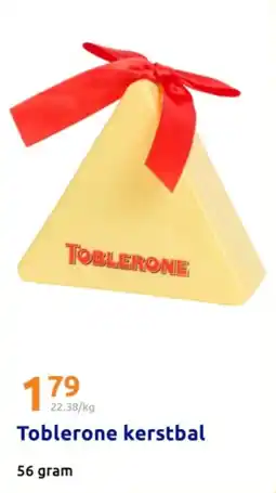 Action Toblerone kerstbal aanbieding