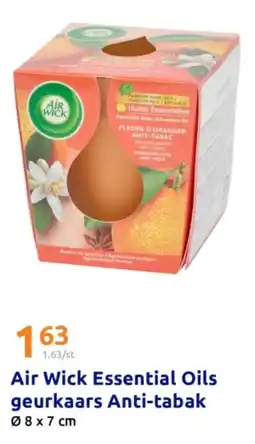 Action Air Wick Essential Oils geurkaars Anti-tabak aanbieding
