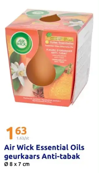 Action Air Wick Essential Oils geurkaars Anti-tabak aanbieding