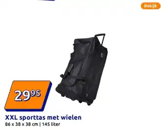 Action XXL sporttas met wielen aanbieding