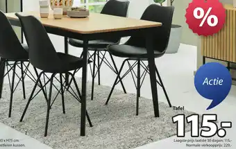Jysk Jegind tafel aanbieding
