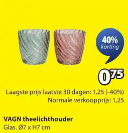 Jysk VAGN theelichthouder aanbieding