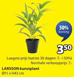 Jysk Larsson kunstplant aanbieding